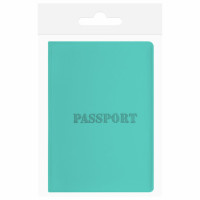 Обложка для паспорта, мягкий полиуретан, "PASSPORT", цвет "тиффани", STAFF, 238404 Обложка для паспорта, мягкий полиуретан, "PASSPORT", цвет "тиффани", STAFF, 238404