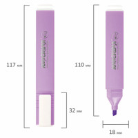 Текстовыделитель ЮНЛАНДИЯ "COLORSTAR PASTEL", ЛАВАНДОВЫЙ, линия 1-4 мм, 151714