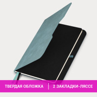 Ежедневник датированный 2025, А5, 151х213 мм, BRAUBERG "Note", под кожу, держатель для ручки, резинка-фиксатор, серо-голубой,115934 Ежедневник датированный 2025, А5, 151х213 мм, BRAUBERG "Note", под кожу, держатель для ручки, резинка-фиксатор, серо-голубой,115934