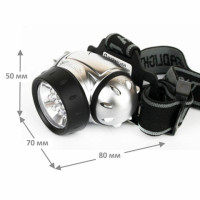 Фонарь налобный ULTRAFLASH 7хLED, 3 режима, питание 3хААА (не в комплекте), LED5351 Фонарь налобный ULTRAFLASH 7хLED, 3 режима, питание 3хААА (не в комплекте), LED5351
