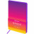 Ежедневник недатированный А5 138х213 мм, BRAUBERG "Gradient", под кожу, 136 л., фиолетовый-жёлтый, 114462