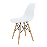 Стулья BRABIX "Eames CF-010", КОМПЛЕКТ 4 шт., пластик белый, опоры дерево/металл, 532630, 2033A Стулья BRABIX "Eames CF-010", КОМПЛЕКТ 4 шт., пластик белый, опоры дерево/металл, 532630, 2033A