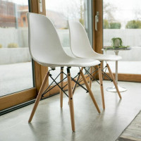 Стулья BRABIX "Eames CF-010", КОМПЛЕКТ 4 шт., пластик белый, опоры дерево/металл, 532630, 2033A Стулья BRABIX "Eames CF-010", КОМПЛЕКТ 4 шт., пластик белый, опоры дерево/металл, 532630, 2033A