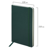Блокнот А5 (130х210 мм), BRAUBERG ULTRA, балакрон, 80 г/м2, 96 л., клетка, темно-зеленый, 113035 Блокнот А5 (130х210 мм), BRAUBERG ULTRA, балакрон, 80 г/м2, 96 л., клетка, темно-зеленый, 113035