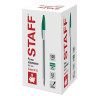 Ручка шариковая STAFF Basic Budget BP-02, письмо 500 м, ЗЕЛЕНАЯ, длина корпуса 13,5 см, линия письма 0,5 мм, 143761