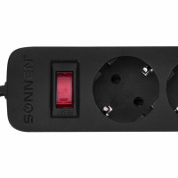 Сетевой фильтр SONNEN SPB-505, 5 розеток с заземлением, выключатель, 10 А, 5 м, черный, 513658 Сетевой фильтр SONNEN SPB-505, 5 розеток с заземлением, выключатель, 10 А, 5 м, черный, 513658