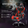 Кресло компьютерное BRABIX "Dexter GM-135", подножка, две подушки, экокожа, черное/красное, 532799 Кресло компьютерное BRABIX "Dexter GM-135", подножка, две подушки, экокожа, черное/красное, 532799