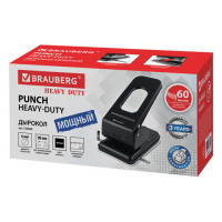Дырокол металлический МОЩНЫЙ BRAUBERG "Heavy duty", до 60 листов, черный, 226868 Дырокол металлический МОЩНЫЙ BRAUBERG "Heavy duty", до 60 листов, черный, 226868