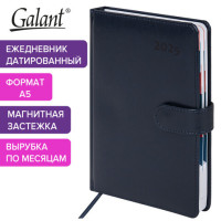 Ежедневник датированный 2025 А5 148х218 мм GALANT "Ritter", под кожу, темно-синий, 115717 Ежедневник датированный 2025 А5 148х218 мм GALANT "Ritter", под кожу, темно-синий, 115717