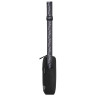 Сумка на плечо BRAUBERG COMPACT с карманом, черная с принтом, 23х17х5 см, 271686