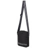Сумка на плечо BRAUBERG COMPACT с карманом, черная с принтом, 23х17х5 см, 271686