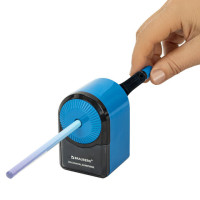 Точилка механическая BRAUBERG ULTRA для чернографитных и цветных карандашей, крепление к столу, цвет корпуса голубой с черным, 271342 Точилка механическая BRAUBERG ULTRA для чернографитных и цветных карандашей, крепление к столу, цвет корпуса голубой с черным, 271342