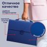 Папка-портфель пластиковая BRAUBERG А4 (332х245х35 мм), 13 отделений, синяя, 221379 Папка-портфель пластиковая BRAUBERG А4 (332х245х35 мм), 13 отделений, синяя, 221379