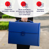 Папка-портфель пластиковая BRAUBERG А4 (332х245х35 мм), 13 отделений, синяя, 221379 Папка-портфель пластиковая BRAUBERG А4 (332х245х35 мм), 13 отделений, синяя, 221379
