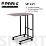 Стол BRABIX "Smart CD-014", 380х600х755 мм, ЛОФТ, на колесах, металл/ЛДСП дуб, каркас черный, 641884 Стол BRABIX "Smart CD-014", 380х600х755 мм, ЛОФТ, на колесах, металл/ЛДСП дуб, каркас черный, 641884
