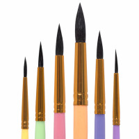 Кисти БЕЛКА набор 6 шт. (круглые № 1, 2, 3, 4, 5, 6), блистер, BRAUBERG KIDS, 201083 Кисти БЕЛКА набор 6 шт. (круглые № 1, 2, 3, 4, 5, 6), блистер, BRAUBERG KIDS, 201083