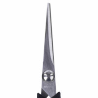 Ножницы BRAUBERG "Soft Grip", 140 мм, резиновые вставки, серо-зеленые, 3-х стор. заточка, карт. уп. с подв., 230760