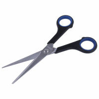 Ножницы BRAUBERG "Soft Grip", 165 мм, резиновые вставки, серо-зеленые, 3-х стор. заточка,.карт. уп. с подв., 230761 Ножницы BRAUBERG "Soft Grip", 165 мм, резиновые вставки, серо-зеленые, 3-х стор. заточка,.карт. уп. с подв., 230761