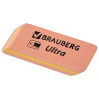 Ластики BRAUBERG "Ultra Mix" 9 шт., размер ластика 41х14х8 мм/29х18х8 мм, натуральный каучук, 229604