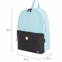 Рюкзак BRAUBERG универсальный, SYDNEY Green&black, 38*27*12 см, 228839
