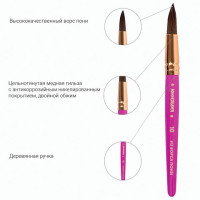 Кисти ЮНЛАНДИЯ, набор 2 шт. (ПОНИ: круглая № 10; ЩЕТИНА: плоская № 12), блистер с европодвесом, 200883 Кисти ЮНЛАНДИЯ, набор 2 шт. (ПОНИ: круглая № 10; ЩЕТИНА: плоская № 12), блистер с европодвесом, 200883