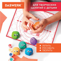 Коврик силиконовый для раскатки/запекания 30х40 см, красный, DASWERK, 608424 Коврик силиконовый для раскатки/запекания 30х40 см, красный, DASWERK, 608424