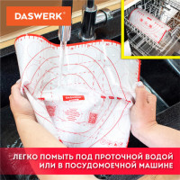 Коврик силиконовый для раскатки/запекания 30х40 см, красный, DASWERK, 608424 Коврик силиконовый для раскатки/запекания 30х40 см, красный, DASWERK, 608424