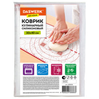 Коврик силиконовый для раскатки/запекания 30х40 см, красный, DASWERK, 608424 Коврик силиконовый для раскатки/запекания 30х40 см, красный, DASWERK, 608424