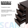 Стол письменный/компьютерный BRABIX "Scandi CD-016", 1100х500х750мм, 4 ящика, венге, 641893, ЦБ013707-3 Стол письменный/компьютерный BRABIX "Scandi CD-016", 1100х500х750мм, 4 ящика, венге, 641893, ЦБ013707-3