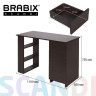 Стол письменный/компьютерный BRABIX "Scandi CD-016", 1100х500х750мм, 4 ящика, венге, 641893, ЦБ013707-3 Стол письменный/компьютерный BRABIX "Scandi CD-016", 1100х500х750мм, 4 ящика, венге, 641893, ЦБ013707-3