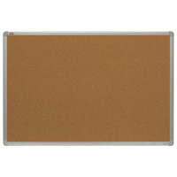 Доска пробковая для объявлений (100x150 см), алюминиевая рамка, OFFICE, "2х3" (Польша), TCA1510