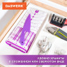 Коврик силиконовый для раскатки/запекания 40х60 см, фиолетовый, ПОДАРОК пластиковый нож, DASWERK, 608425