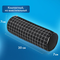 Пенал-косметичка BRAUBERG, Checkered, черный, 20х7х7см, 272298 Пенал-косметичка BRAUBERG, Checkered, черный, 20х7х7см, 272298