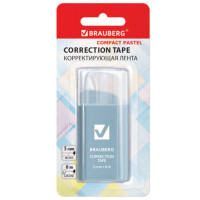 Корректирующая лента BRAUBERG COMPACT PASTEL, 5 мм х 6 м, корпус ассорти, блистер, 272495 Корректирующая лента BRAUBERG COMPACT PASTEL, 5 мм х 6 м, корпус ассорти, блистер, 272495
