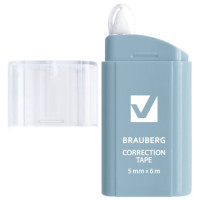 Корректирующая лента BRAUBERG COMPACT PASTEL, 5 мм х 6 м, корпус ассорти, блистер, 272495 Корректирующая лента BRAUBERG COMPACT PASTEL, 5 мм х 6 м, корпус ассорти, блистер, 272495