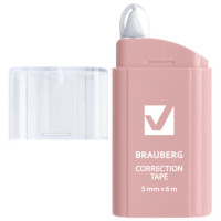 Корректирующая лента BRAUBERG COMPACT PASTEL, 5 мм х 6 м, корпус ассорти, блистер, 272495 Корректирующая лента BRAUBERG COMPACT PASTEL, 5 мм х 6 м, корпус ассорти, блистер, 272495