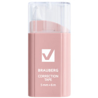Корректирующая лента BRAUBERG COMPACT PASTEL, 5 мм х 6 м, корпус ассорти, блистер, 272495 Корректирующая лента BRAUBERG COMPACT PASTEL, 5 мм х 6 м, корпус ассорти, блистер, 272495