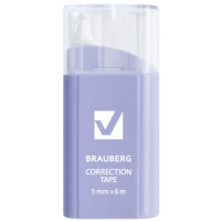 Корректирующая лента BRAUBERG COMPACT PASTEL, 5 мм х 6 м, корпус ассорти, блистер, 272495 Корректирующая лента BRAUBERG COMPACT PASTEL, 5 мм х 6 м, корпус ассорти, блистер, 272495