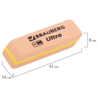 Ластики BRAUBERG "Ultra Mix" 6 шт., размер ластика 41х14х8 мм, ассорти, натуральный каучук, 229602 Ластики BRAUBERG "Ultra Mix" 6 шт., размер ластика 41х14х8 мм, ассорти, натуральный каучук, 229602