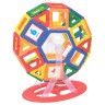 Магнитный конструктор MEGA MAGNETIC BLOCKS-79, с колесной базой и каруселью, BRAUBERG KIDS, 663848 Магнитный конструктор MEGA MAGNETIC BLOCKS-79, с колесной базой и каруселью, BRAUBERG KIDS, 663848