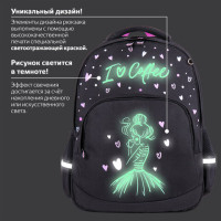Рюкзак BRAUBERG SOFT, 2 отделения, 3 кармана, "I love coffee", СВЕТЯЩИЙСЯ, 40х31х15 см, 270611 Рюкзак BRAUBERG SOFT, 2 отделения, 3 кармана, "I love coffee", СВЕТЯЩИЙСЯ, 40х31х15 см, 270611