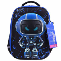 Ранец BRAUBERG LIGHT, 1 отделение, с брелоком, "Evil robot", 3D-панель, 36х26х13 см, 272028 Ранец BRAUBERG LIGHT, 1 отделение, с брелоком, "Evil robot", 3D-панель, 36х26х13 см, 272028