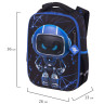 Ранец BRAUBERG LIGHT, 1 отделение, с брелоком, "Evil robot", 3D-панель, 36х26х13 см, 272028 Ранец BRAUBERG LIGHT, 1 отделение, с брелоком, "Evil robot", 3D-панель, 36х26х13 см, 272028