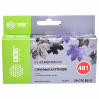 Картридж струйный CACTUS (CS-CLI481XXLPB) для Canon Pixma TS8140, фото синий Картридж струйный CACTUS (CS-CLI481XXLPB) для Canon Pixma TS8140, фото синий