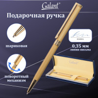 Ручка подарочная шариковая GALANT "Stiletto Gold", тонкий корпус, золотистый, золотистые детали, пишущий узел 0,7 мм, синяя, 140527 Ручка подарочная шариковая GALANT "Stiletto Gold", тонкий корпус, золотистый, золотистые детали, пишущий узел 0,7 мм, синяя, 140527