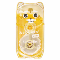 Корректирующая лента BRAUBERG KIDS "ЗВЕРЯТА", 5 мм х 8 м, механизм перемотки, корпус ассорти, блистер, 272499 Корректирующая лента BRAUBERG KIDS "ЗВЕРЯТА", 5 мм х 8 м, механизм перемотки, корпус ассорти, блистер, 272499