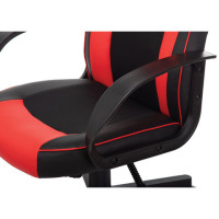 Кресло компьютерное BRABIX "Game GM-017", экокожа/ткань, черное/красное, 532642, GM-017_532642 Кресло компьютерное BRABIX "Game GM-017", экокожа/ткань, черное/красное, 532642, GM-017_532642