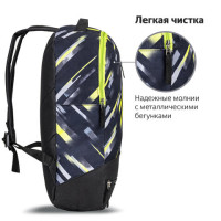 Рюкзак STAFF STRIKE универсальный, 3 кармана, черно-салатовый, 45х27х12 см, 270783 Рюкзак STAFF STRIKE универсальный, 3 кармана, черно-салатовый, 45х27х12 см, 270783