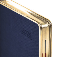 Ежедневник датированный 2025 А5 148х218 мм GALANT "Infinity Gold", под кожу, темно-синий, 115729 Ежедневник датированный 2025 А5 148х218 мм GALANT "Infinity Gold", под кожу, темно-синий, 115729
