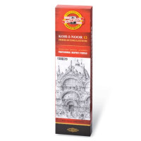 Карандаш чернографитный KOH-I-NOOR 1500, 1 шт., 2B, без резинки, корпус желтый, заточенный, 150002B01170RU